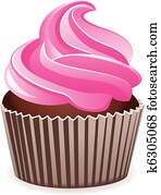 vector pink cupcake vector pink cupcake