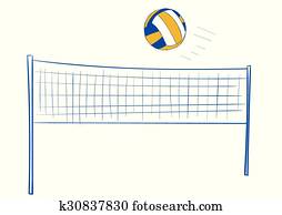 Seamless volleyball net Clipart | k6700250 | Fotosearch
