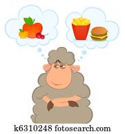 cartoon sheep cartoon sheep