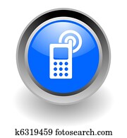 cell phone steel glossy icon cell phone steel glossy icon