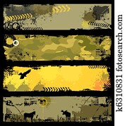 Grunge Military banners 2 Grunge Military banners 2