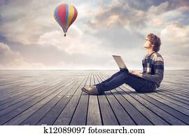 Man workinng outside