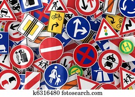 Many Traffic Signs Many Traffic Signs