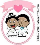 pares americanos africanos