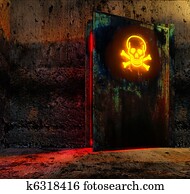 perigo, porta perigo, porta