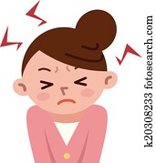 Women frustrated by stress Women frustrated by stress
