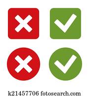 Check Mark Stickers and Buttons. Red Green. . Check Mark Stickers and Buttons. Red Green. .
