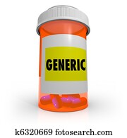 Generic Prescription Bottle - No Name Brand Medicine Generic Prescription Bottle - No Name Brand Medicine