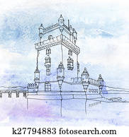 torre, de, st, vincent., lisboa, portugal torre, de, st, vincent., lisboa, portugal