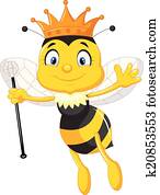 דבורה של מלכה, ציור היתולי