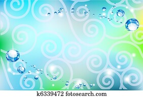 blau, abstrakt, hintergrund