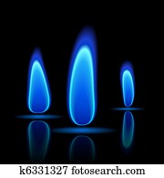 Gas flame Gas flame