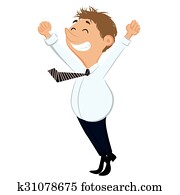 Happy businessman