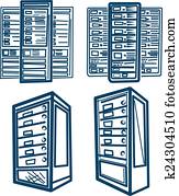 Server Rack. Server Rack.