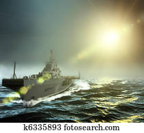 warship at sea warship at sea