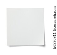 white note paper message label business