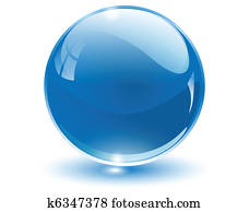 3D crystal sphere