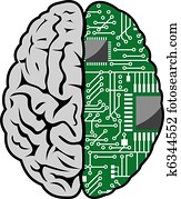 Brain and motherboard Brain and motherboard