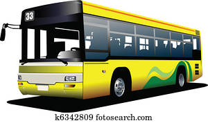 city bus. Coach. Vector illustrati city bus. Coach. Vector illustrati