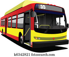 city bus. Coach. Vector illustrati city bus. Coach. Vector illustrati