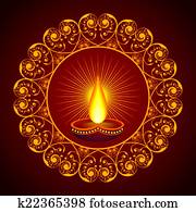 Creative Diwali greeting Creative Diwali greeting