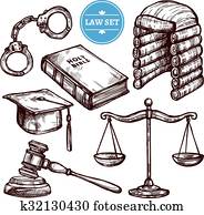 Hand Drawn Law Set Hand Drawn Law Set