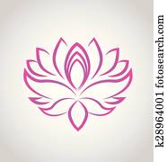 lotusblüte, logo, vektor lotusblüte, logo, vektor