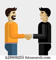 negócio, handshake.