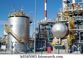 Part of a big oil refinery Part of a big oil refinery