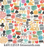 pauta fondo, con, casino, o, juego, iconos