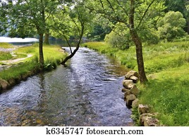 Peaceful river scene Peaceful river scene