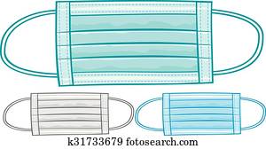 רפואי, הסתר, (surgical, mask)