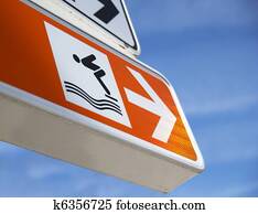 a swimming pool sign a swimming pool sign