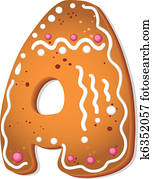 cookies letter A cookies letter A