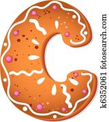 cookies letter C cookies letter C