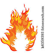 fire - flames fire - flames
