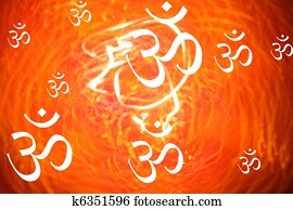 Hindu Om Background