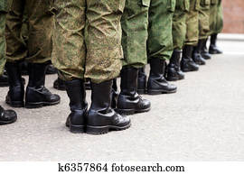 Military uniform soldier row Military uniform soldier row