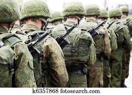 Military uniform soldier row Military uniform soldier row
