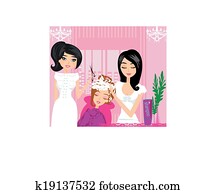 relax at the hairdresser 