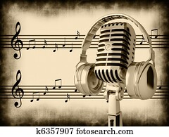Retro microphone Retro microphone