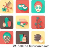 Spa Icons Set
