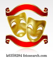 Theatrical masks Theatrical masks