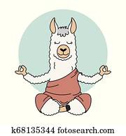 חמוד, לאמה, לעשות, יוגה