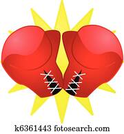 Boxing Gloves Clipart | k14159881 | Fotosearch