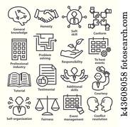 Business management icons in line style. Pack 22. Business management icons in line style. Pack 22.
