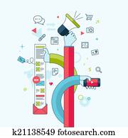Concept for internet marketing Concept for internet marketing