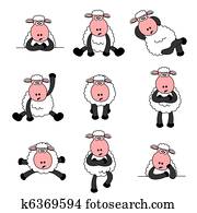 Cute Sheep Set Cute Sheep Set