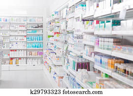 farmácia, interior