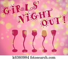 Girls' night out background Girls' night out background
